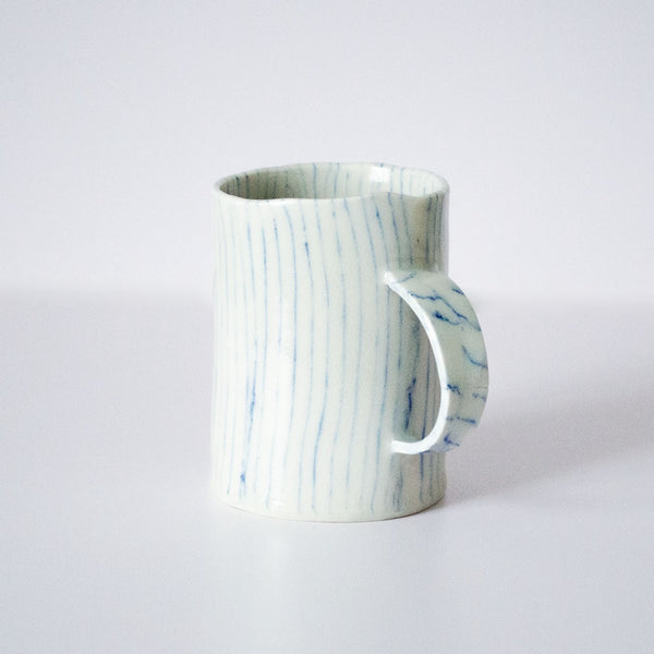 Saori Chalk Stripe Nerikomi Mug