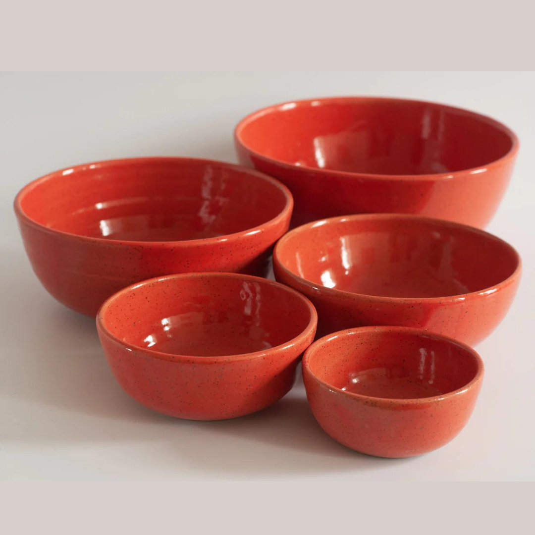 RPK Robin's Egg Nesting Mixing Bowls, Set of 5  Ceramic mixing bowls,  Nesting bowls, Mixing bowls