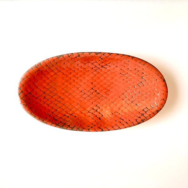 Paprika Large Oval Serving Bowl