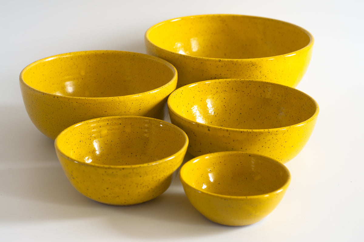 Mixing Bowl Set/3 - Yellow Sunrise - Duluth Kitchen Co