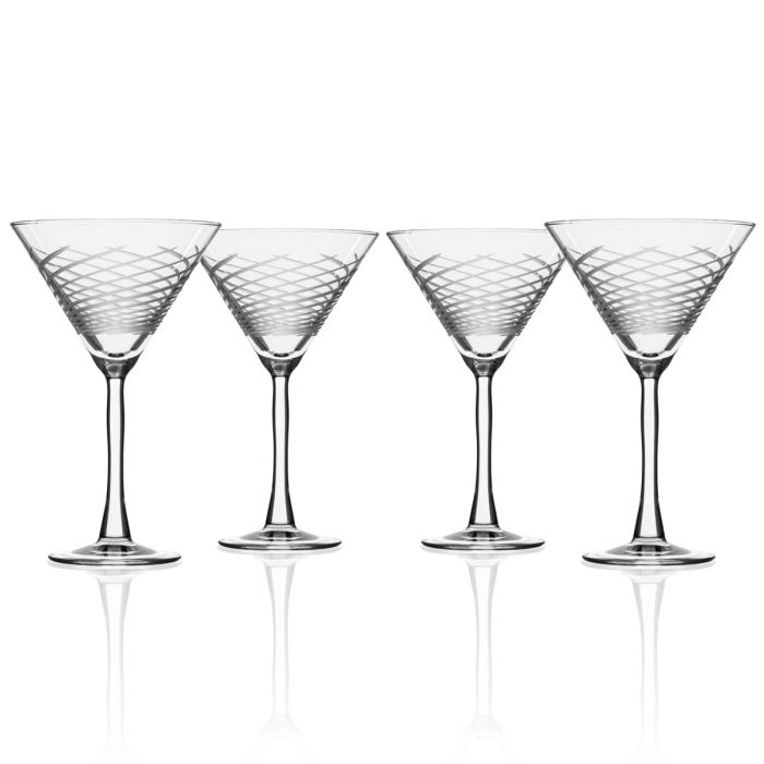 Register Handcrafted Cyclone Martini Glasses For Home Bar