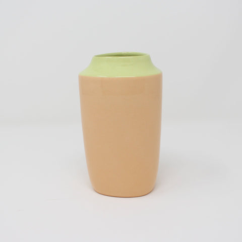 Chartreuse Orange Top Curve Tall Vase