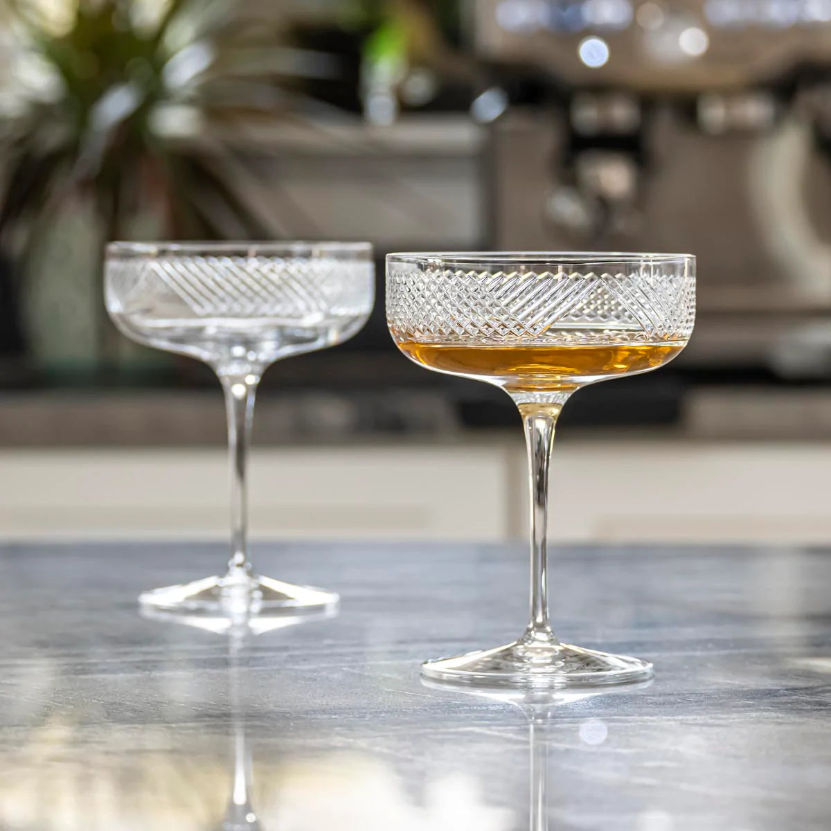 Shop Handcrafted Bourbon Street Coupe Glasses The Dowry