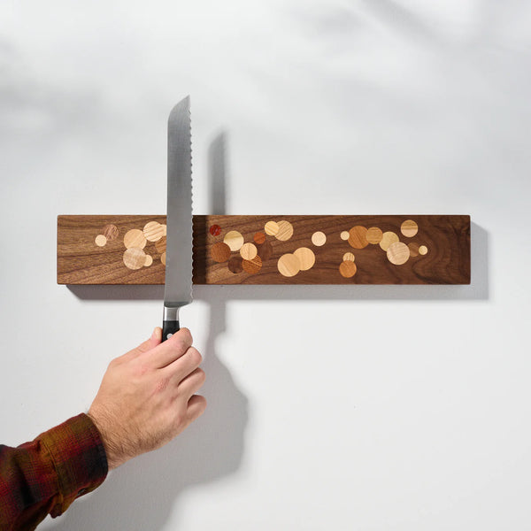 YAYOI Walnut Magnetic Knife Holder