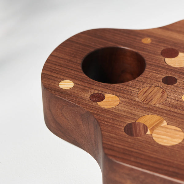 YAYOI Walnut Polka Dot Board