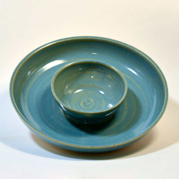 Turquoise Chip & Dip Platter