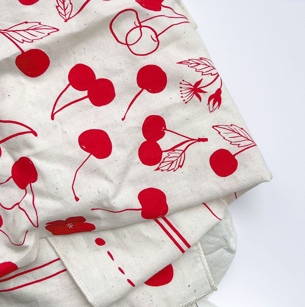Cherries Tea Towel