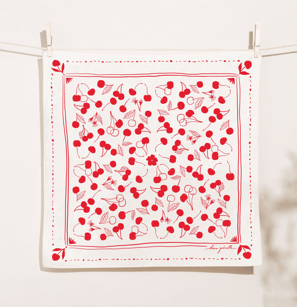 Cherries Tea Towel