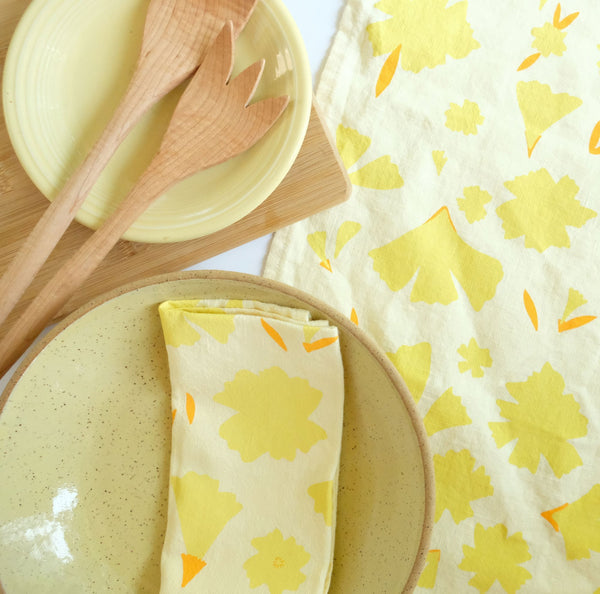 Marigold Linen Tea Towel