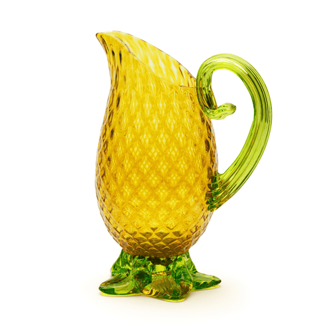 Gold and Green Pineapple Pitcher