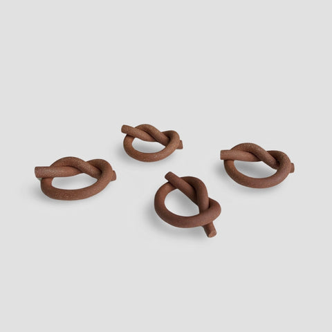 Brick Knot Napkin Ring Set