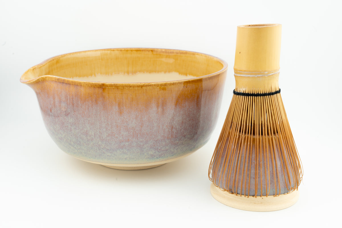 Purple Quartz Chawan Matcha Bowl with Whisk Holder – The Dowry