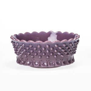 Gigi Eggplant Hobnail Thumbprint Bowl