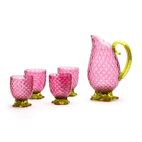 Pink and Gold Pineapple Set