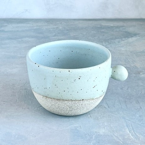 Sea Foam Blue Dessert Bowl