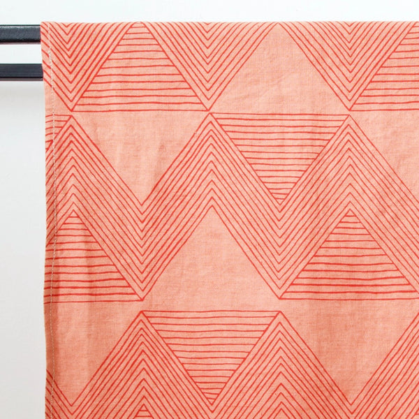 Zig Zag Red on Punch Napkin