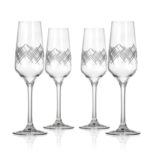 Argyle Champagne Flute, Set of 4