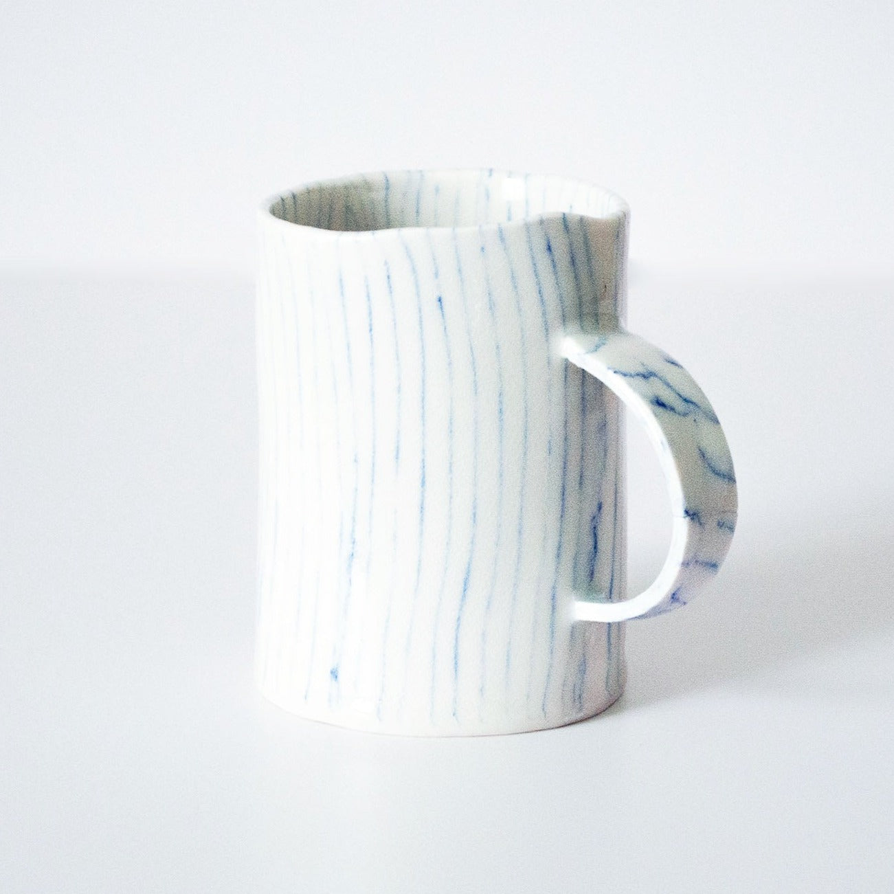 Saori Chalk Stripe Nerikomi Mug