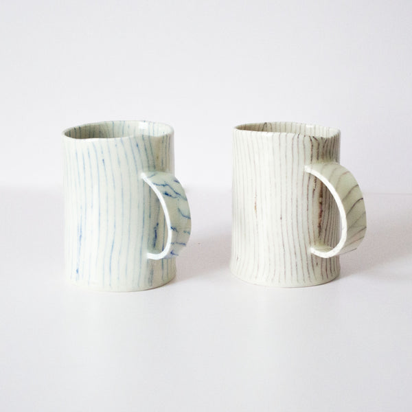 Saori Chalk Stripe Nerikomi Mug