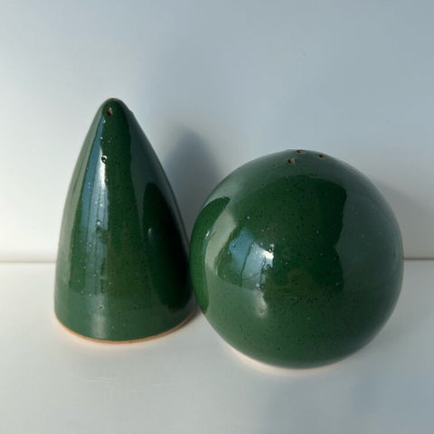 Dark Green Salt and Pepper Shaker