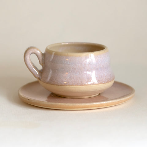 Pink Opal Espresso Cup & Saucer