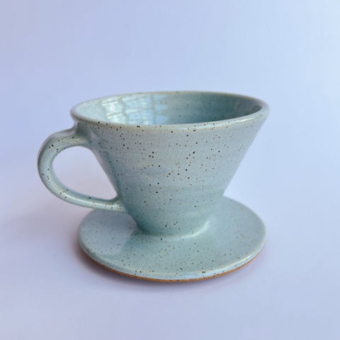 Light Blue Coffee Pour Over W/ Handle