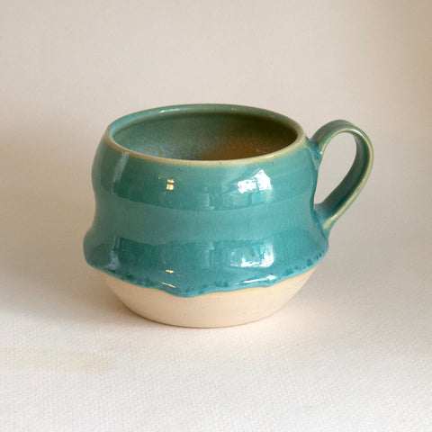 Turquoise Curvy Wide Mug