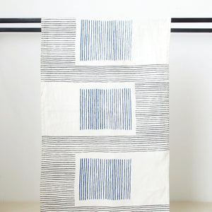 Duo Blau Charcoal on Ivory Tea Towel