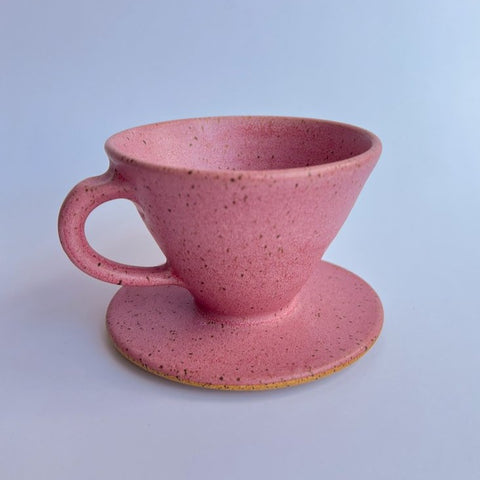 Pink Coffee Pour Over W/ Handle