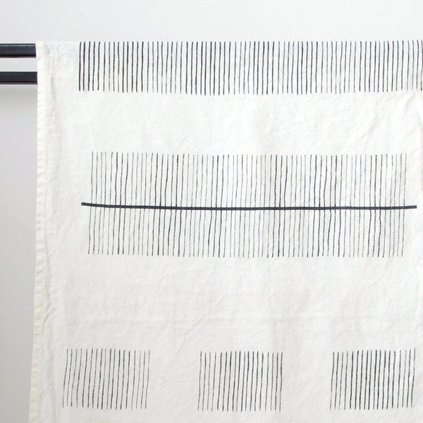 Ploma Charcoal on Ivory Napkin