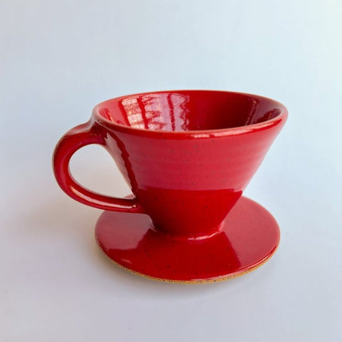 Red Coffee Pour Over W/ Handle