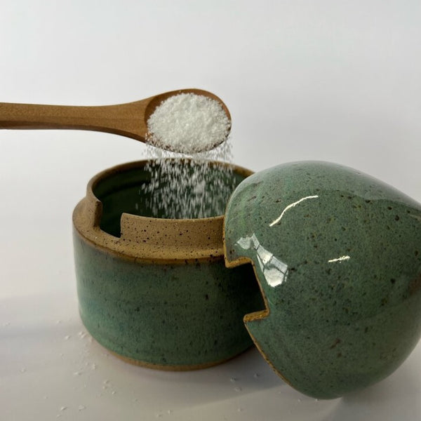 Sage Sugar Bowl with Lid
