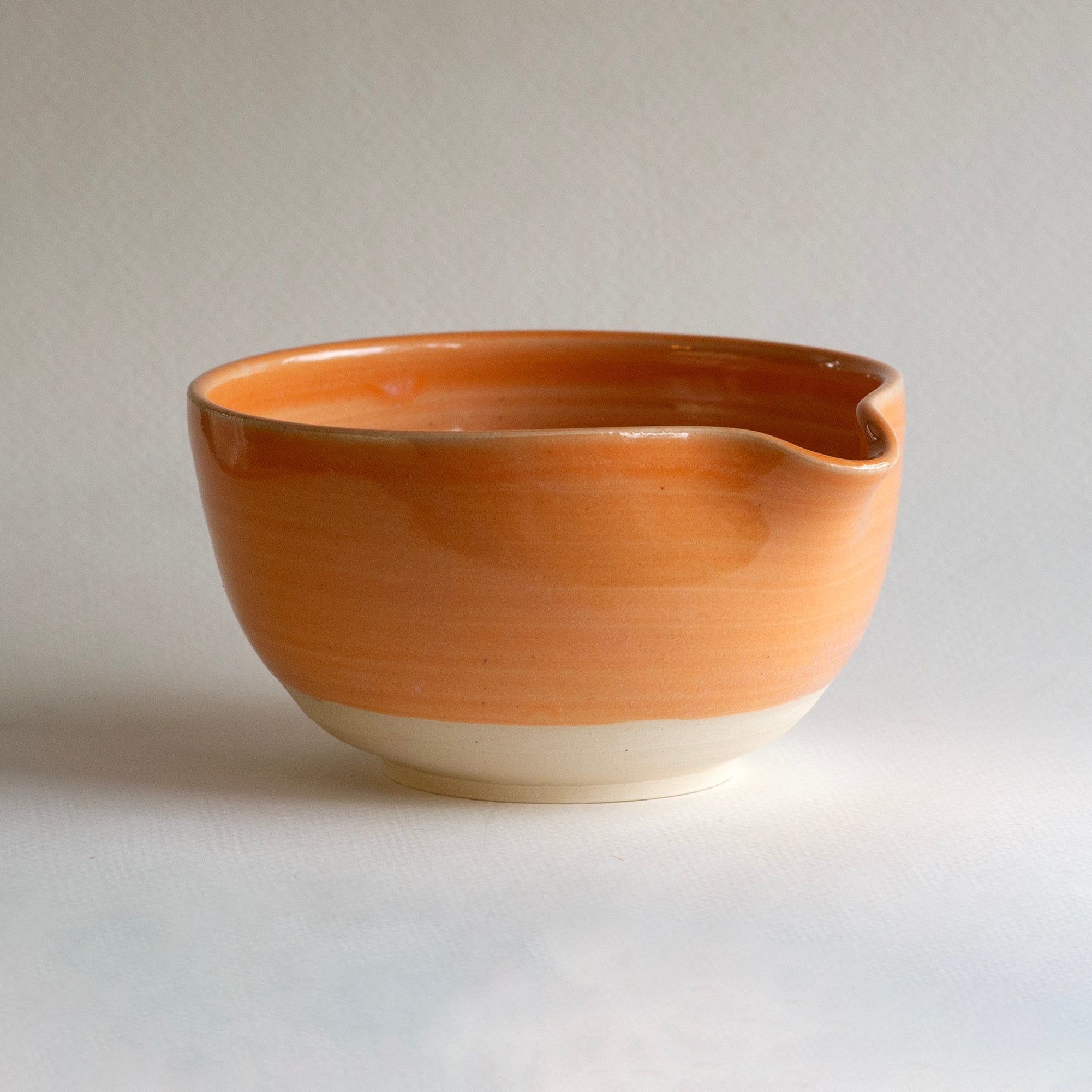 Orange Spouted Bowl