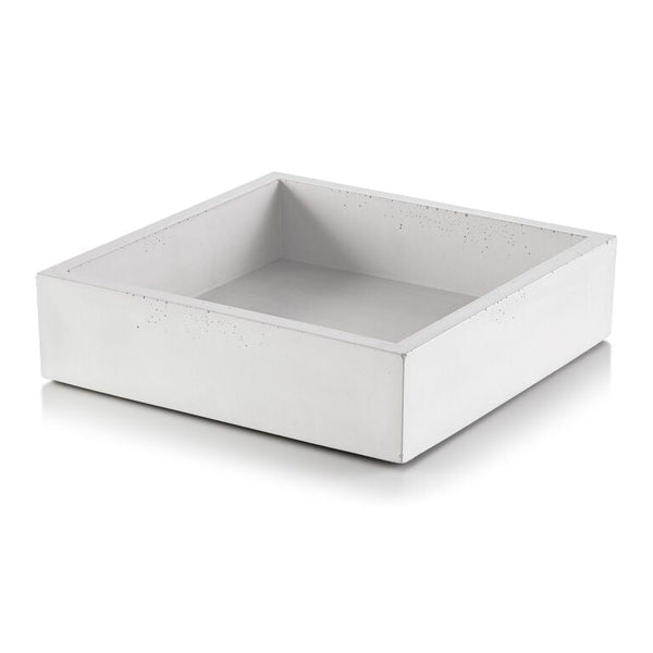 Concrete Napkin or Valet Holder, White