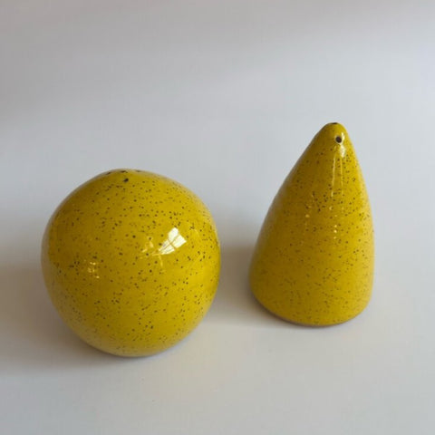 Yellow Salt and Pepper Shaker