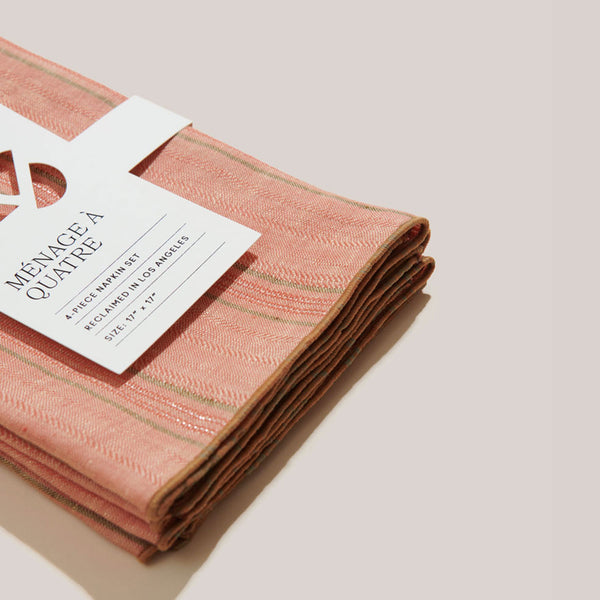 Bohemian Striped Napkins, Set of 4