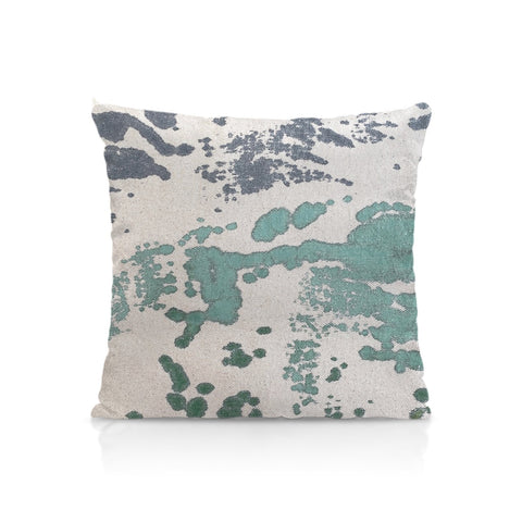 Abstract Landscape Denim Pillow