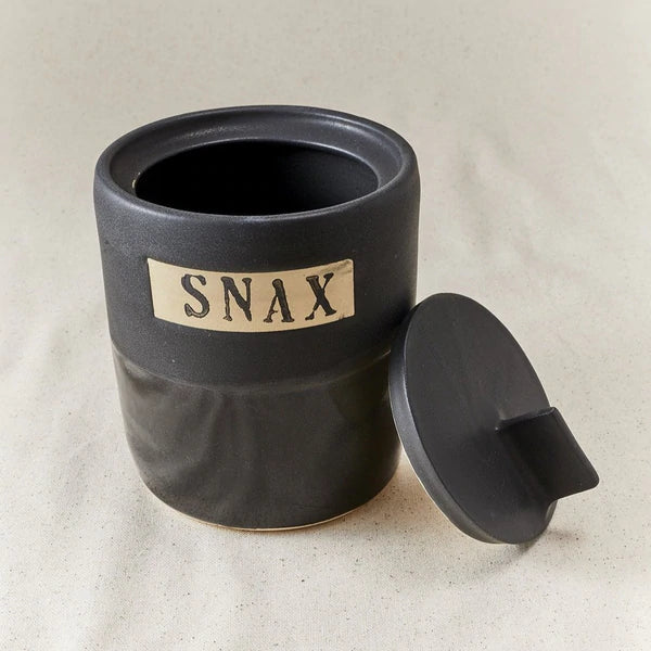 Noir Pet Snax Canister