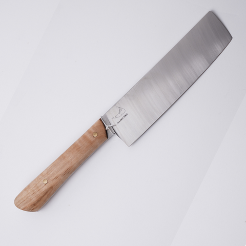 Curly Maple Nakiri Knife, 6.5 inches