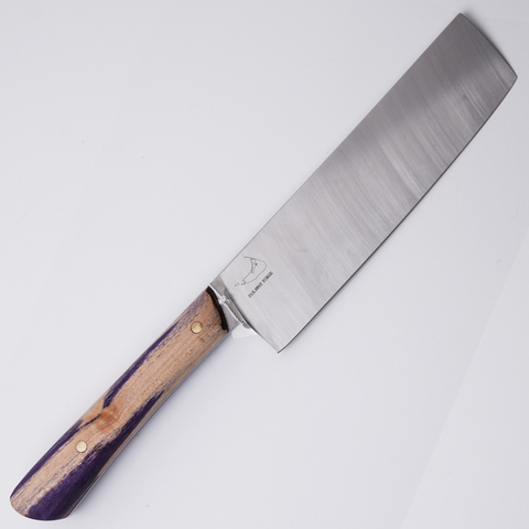 Spalted Maple Nakiri Knife, 6.5 inches
