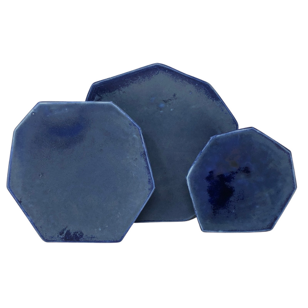 Formation Azul Plate Setting, Set of 3