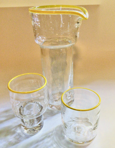 Terra Clear Carafe with two Stackables 