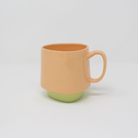 Orange Chartreuse Bottom Curve Mug no.1