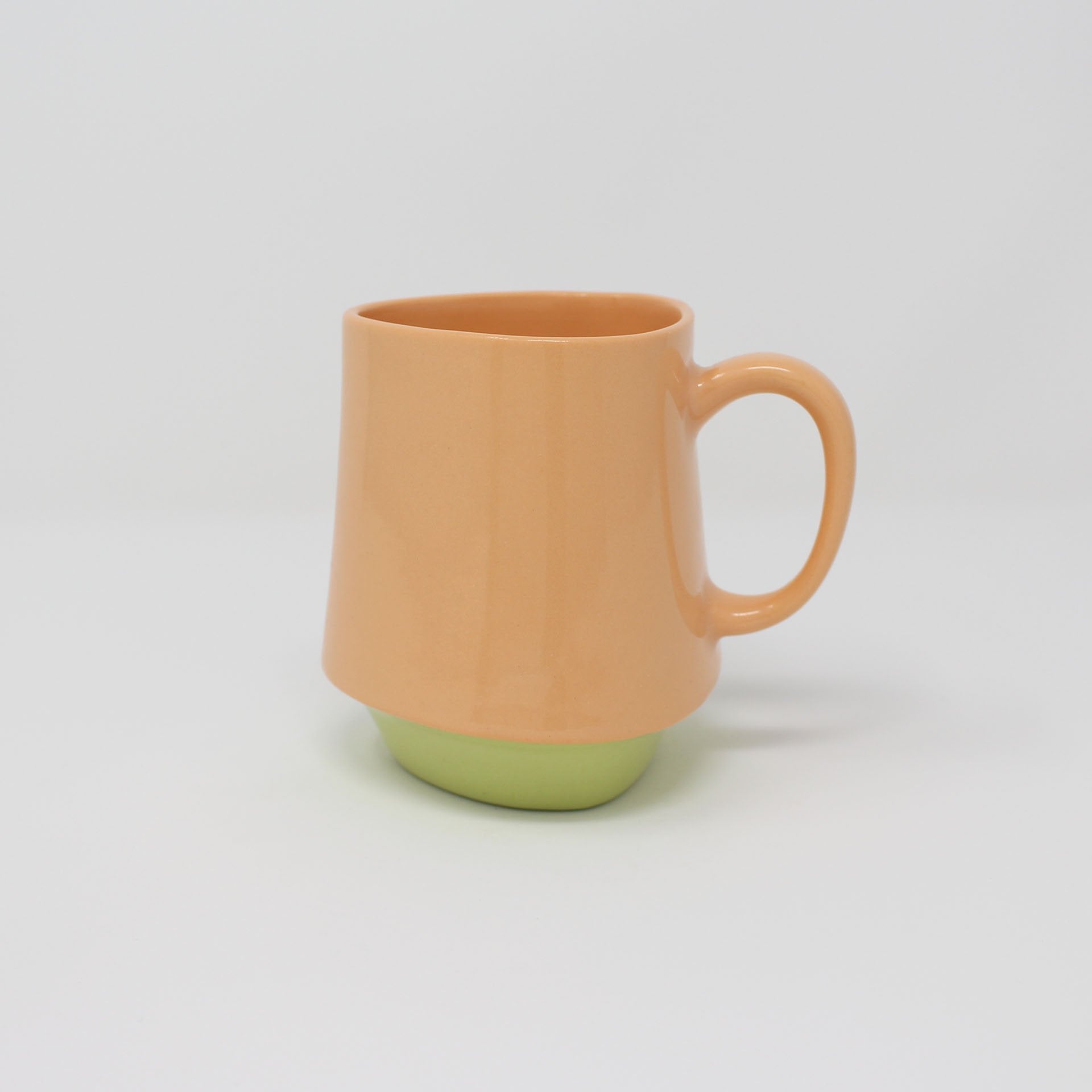 Orange Chartreuse Bottom Curve Mug no.2