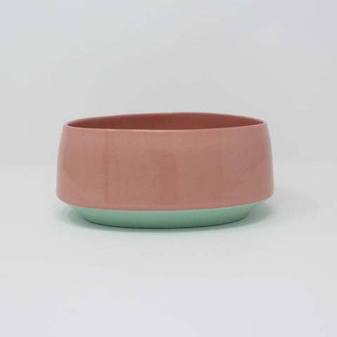 Pink Bermuda Bottom Curve Cereal Bowl