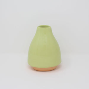Chartreuse Orange Bottom Curve Bottle Vase