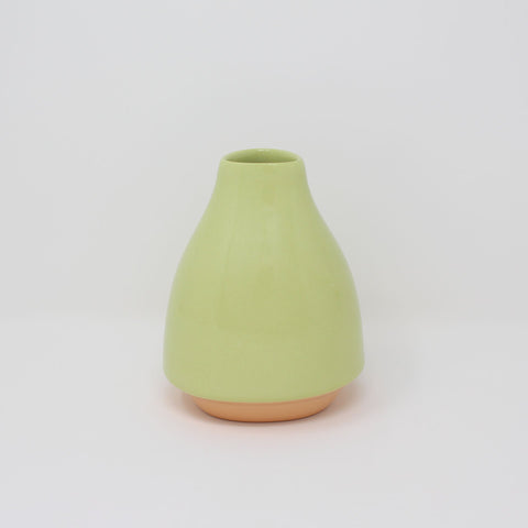 Chartreuse Orange Bottom Curve Bottle Vase