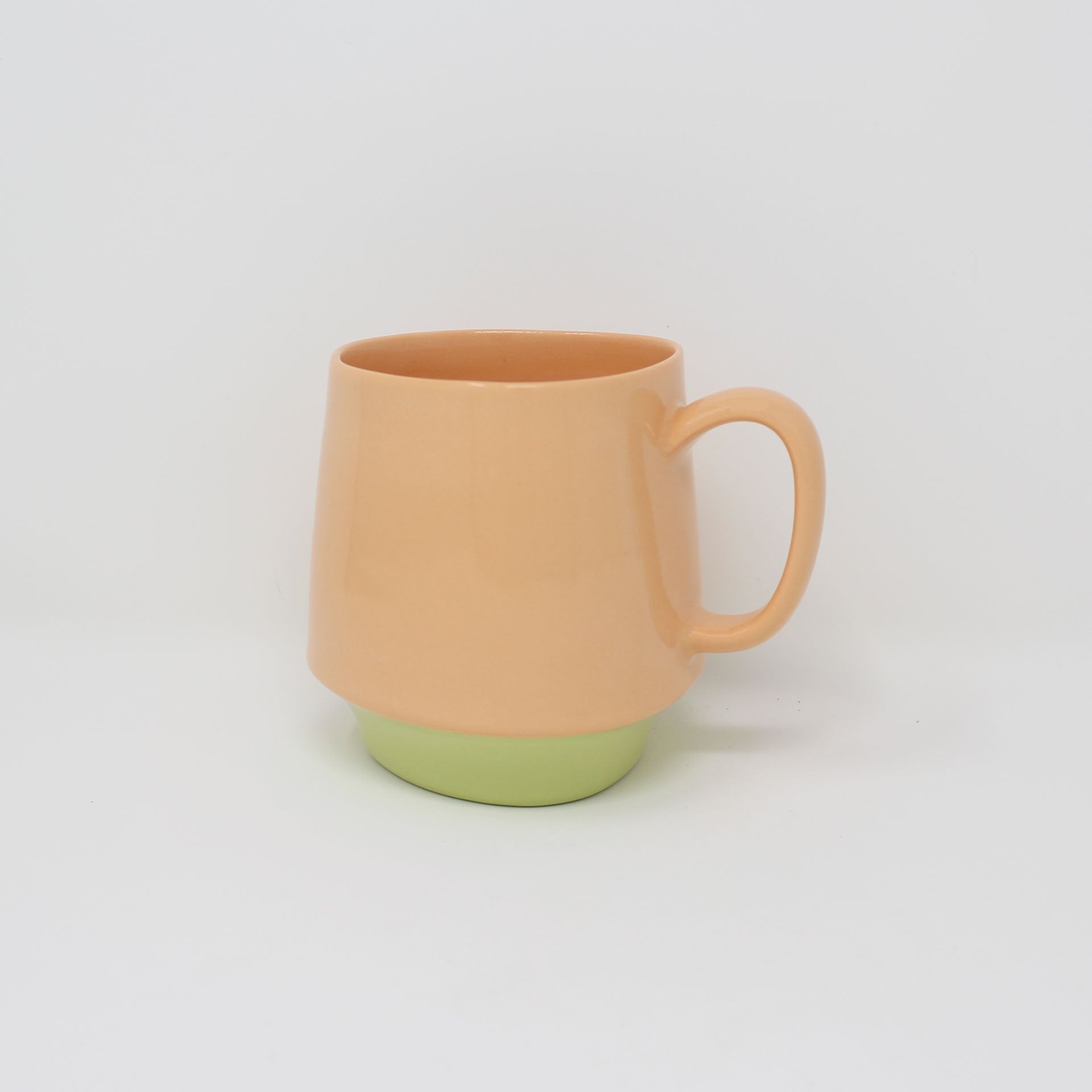 Orange Chartreuse Bottom Curve Mug no.3