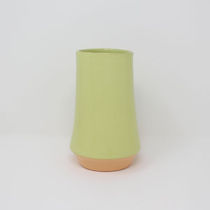 Chartreuse Orange Bottom Curve Vase