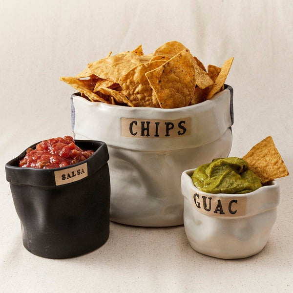 Sue Bag chips salsa guac
